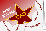 Wish Your Dad & #1 Softball Fan a Happy Birthday/Thank You card