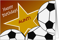 Wish Your Aunt & #1 Soccer Fan a Happy Birthday/Thank You card