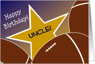 Wish Your Uncle & #1 Football Fan a Happy Birthday/Thank You card