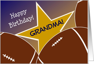 Wish Your Grandma & #1 Football Fan a Happy Birthday/Thank You card