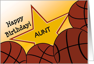 Wish Your Aunt & #1 Basketball Fan a Happy Birthday/Thank You card