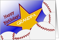 Wish Your Grandpa & #1 Baseball Fan a Happy Birthday/Thank You card