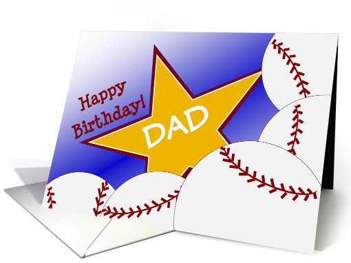 Wish Your Dad & #1 Baseball Fan a Happy Birthday/Thank You card