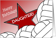 Wish Happy Birthday to Your Volleyball Player Daughter! card