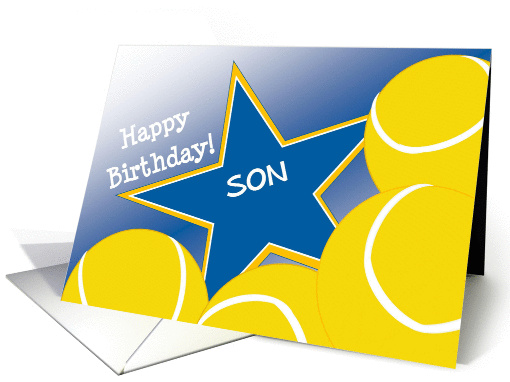 Wish Happy Birthday to Your Tennis Player Son! card (1052865)