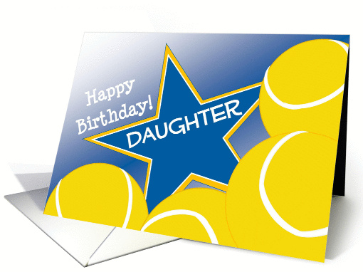 Wish Happy Birthday to Your Tennis Player Daughter! card (1052879)