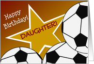 Wish Happy Birthday to Your Soccer Player Daughter! card