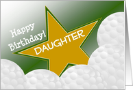 Wish Happy Birthday to Your Golfer Daughter! card