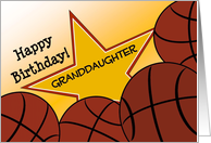 Wish Happy Birthday to Your Basketball Player Granddaughter! card
