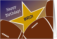 Wish Happy Birthday to Your Football Player Brother! card