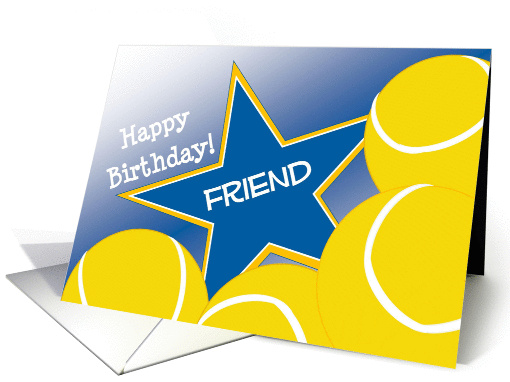 Wish Happy Birthday to Your Tennis Partner & Friend! card (1053617)