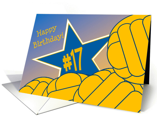 Wish Happy 17th Birthday to a High School Water Polo Star! card