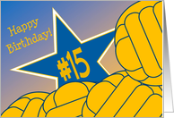 Wish Happy 15th Birthday to a High School Water Polo Star! card