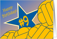 Wish Happy 9th Birthday to a Water Polo Star! card