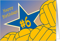Wish Happy 6th Birthday to a Water Polo Star! card