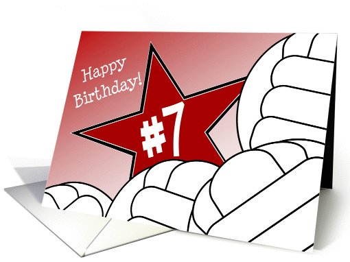 Wish Happy 7th Birthday to a Volleyball Star! card (1053665)