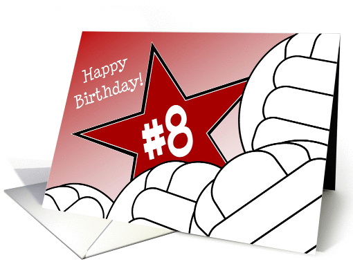 Wish Happy 8th Birthday to a Volleyball Star! card (1053667)