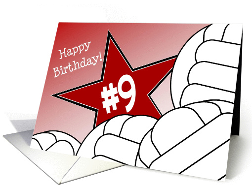 Wish Happy 9th Birthday to a Volleyball Star! card (1053669)