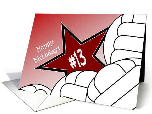 Wish Happy 13th Birthday to a Volleyball Star! card (1053905)