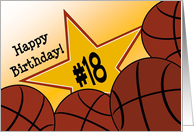 Wish Happy 18th Birthday to a High School Basketball Star! card