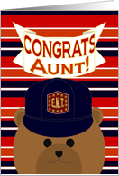Aunt - Congrats on Your Recognition/Award - E.M.T. Bear card