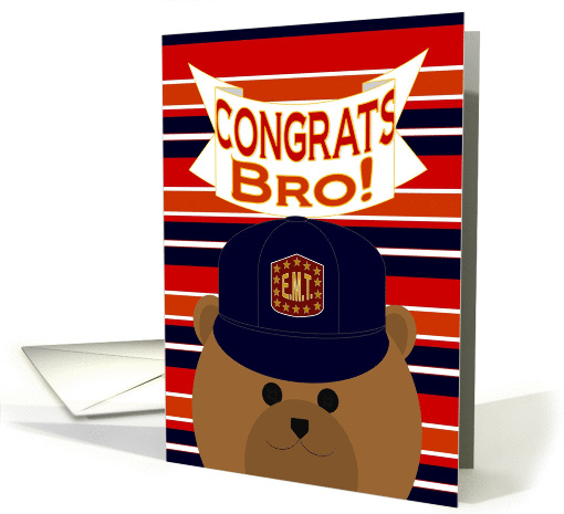 Brother - Congrats Your Recognition/Award - E.M.T. Bear card (1061185)
