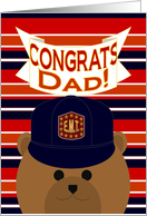 Dad - Congrats Your Recognition/Award - E.M.T. Bear card