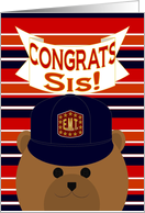 Sister - Congrats Your Recognition/Award - E.M.T. Bear card