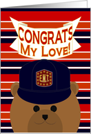 My Love - Congrats Your Recognition/Award - E.M.T. Bear card