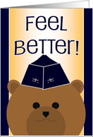 Feel Better! Air Force Officer - Feel Better & Humor card