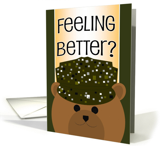 Feel Better! Army Member - Feel Better & Humor card (1062043)