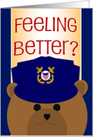 Feel Better! Coast Guard Member - Feel Better & Humor card