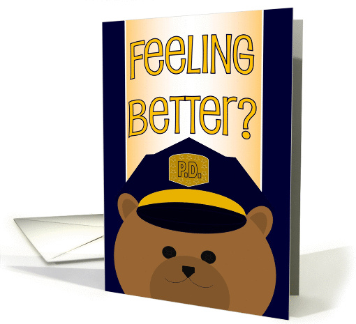 Feel Better & Humor! Policeman card (1062049)