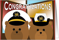 Wedding Congratulations - Coast Guard Enlisted Couple card