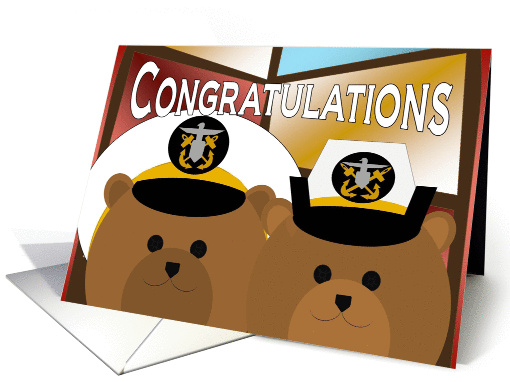 Wedding Congratulations - Naval Officer Couple card (1067831)