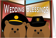 Wedding Blessings - Army Enlisted Couple- Religious card