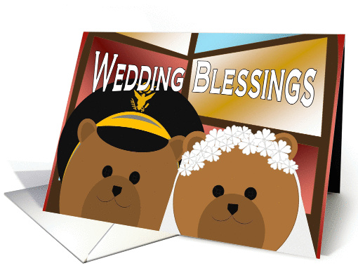 Wedding Blessings - Army Officer Groom and Civilian Bride... (1067901)