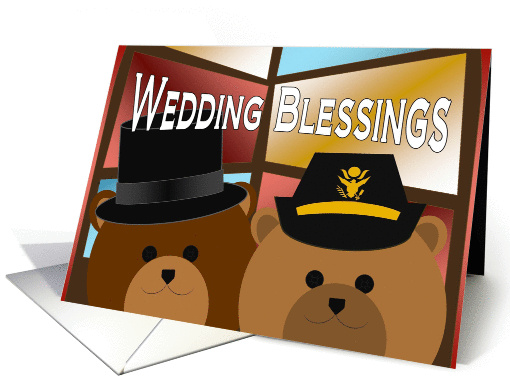 Wedding Blessings - Army Officer Bride and Civilian Groom... (1067903)