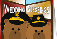 Wedding Blessings - Army Officer Couple - Religious card