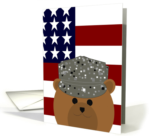 Missing My Favorite Air Force Member/Airman - American Flag card