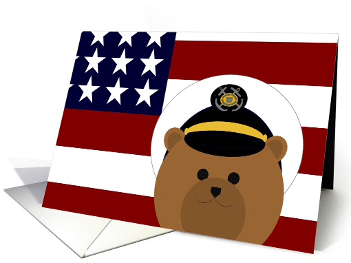 Thinking of My Favorite Coastie - Male Uniform Cap card (1075164)
