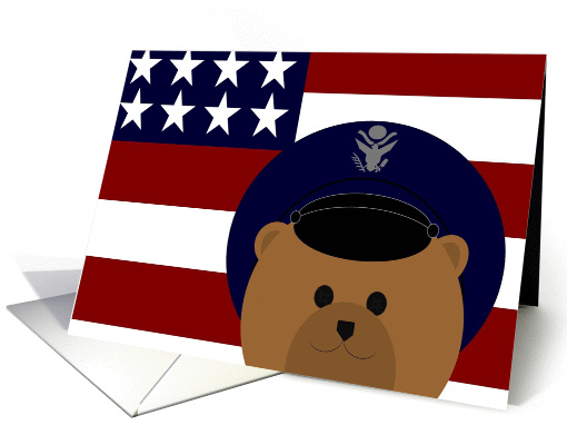 Thinking of My Favorite Air Force Officer - Uniform (Male) card