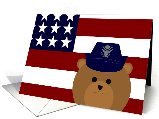 Thinking of My Favorite Air Force Officer - Uniform (Female) card