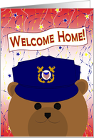 Welcome Home! Coast Guard - Working Uniform Cap Bear card