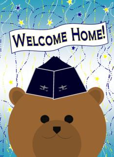 Welcome Home! Air Force - Officer Garrison Cap Bear