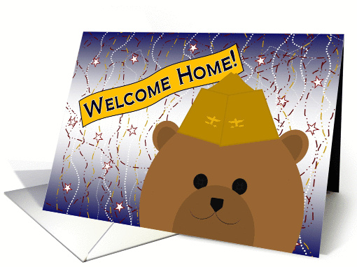 Welcome Home! Navy - Garrison Cap - Pilot Officer Bear card (1079554)
