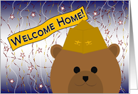 Welcome Home! Navy - Garrison Cap - Pilot Officer Bear card