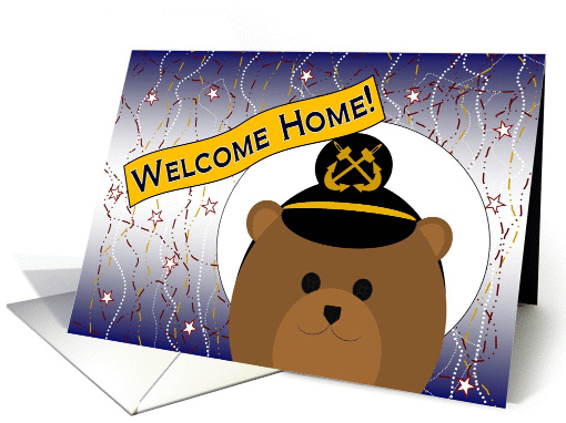 Welcome Home! Navy - Uniform Cap - Male Chief Bear card (1079564)