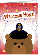 Welcome Home Dad ! Chief (Male) Coast Guard Bear card