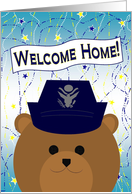 Welcome Home Daughter! Air Force - Female Officer Uniform Bear card